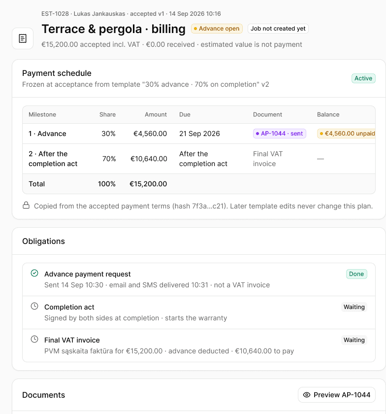 Invoices in Helmar.AI
