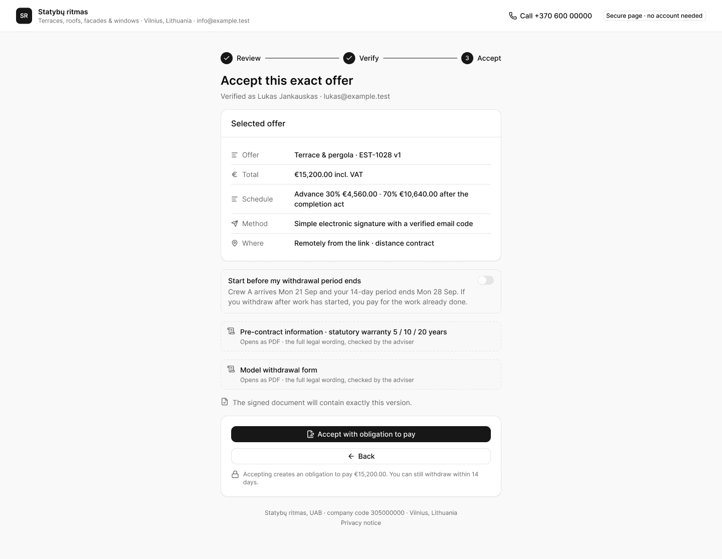 Versions & acceptance in Helmar.AI